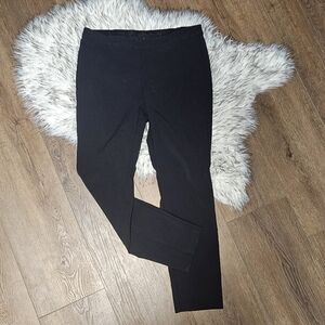 Black Slim Fit Cropped Pants